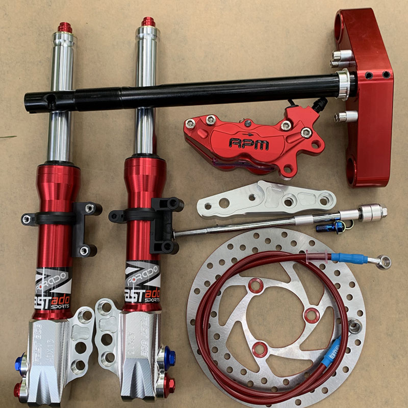 新款法斯特款竞技30芯CNC前减震器鬼火酷奇战速电摩小龟前避震