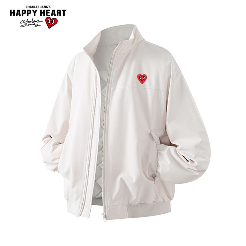 查尔斯桃心立领棉服冬季新款男女保暖加厚外