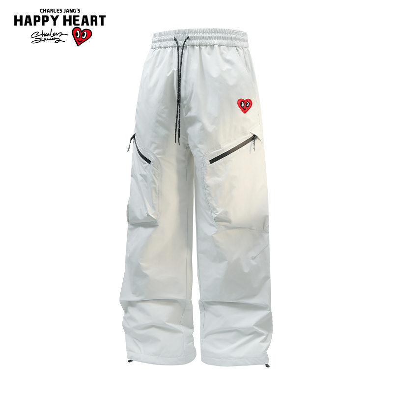 查尔斯桃心美式伞兵工装休闲长裤