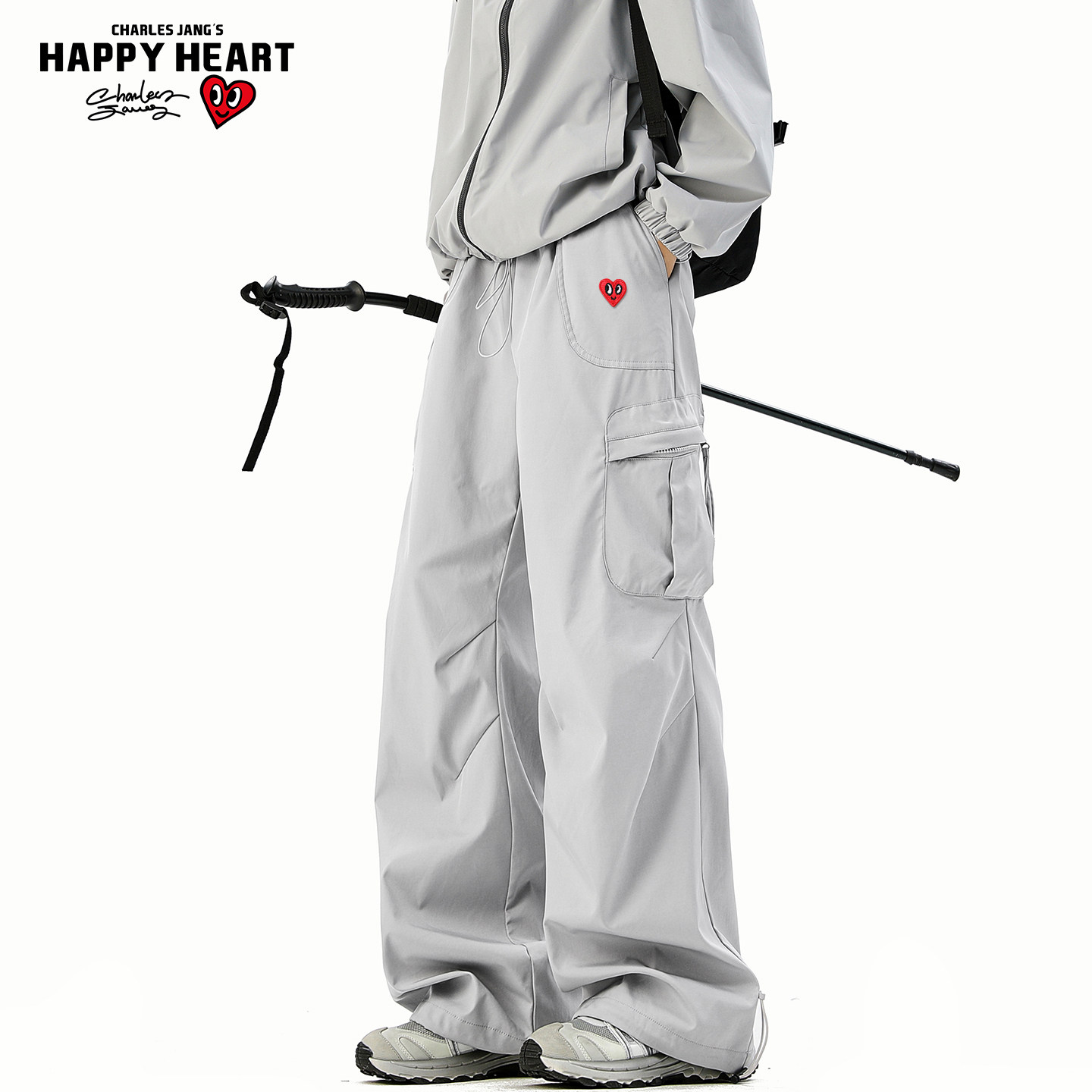 查尔斯桃心户外运动登山伞兵冲锋裤男女春季复古大口袋休闲长裤子,男装,休闲裤,淘宝优惠券,粉丝福利购,淘宝优惠卷