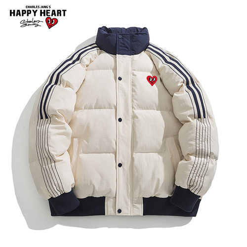 查尔斯桃心棉衣情侣外套