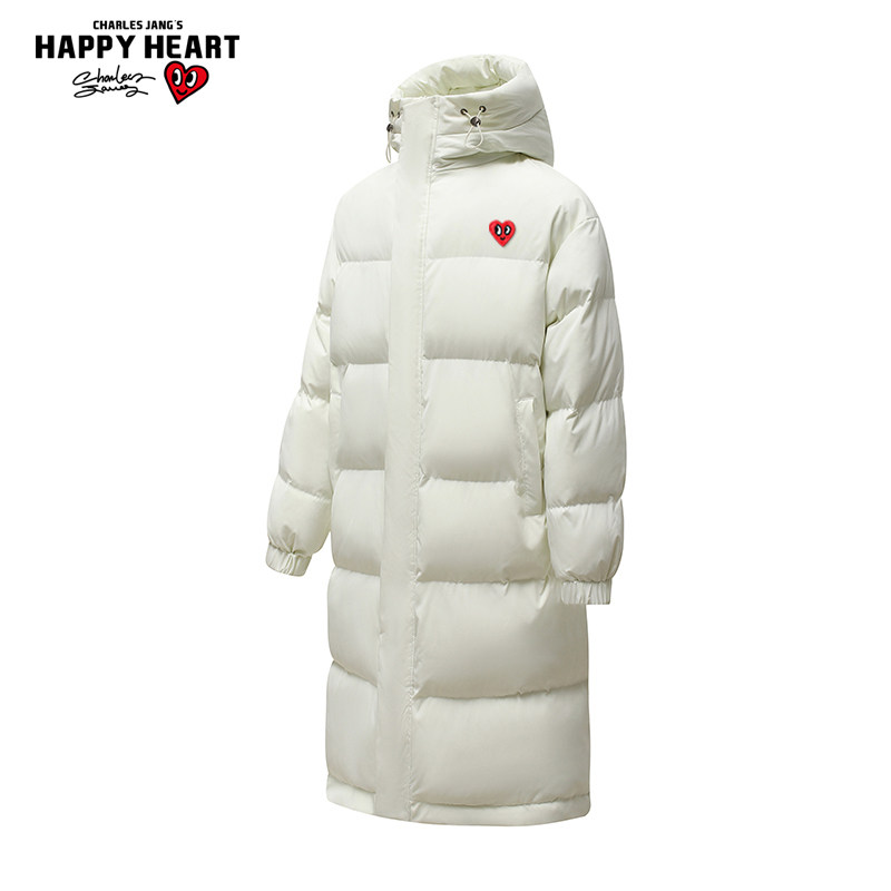 查尔斯桃心长款连帽棉衣男女加厚保暖冬季爱心过膝防寒棉服外套,男装,棉衣,淘宝优惠券,粉丝福利购,淘宝优惠卷