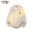 宽松休闲百搭打底衫 卫衣男2025新款 情侣上衣服 春秋季 查尔斯桃心