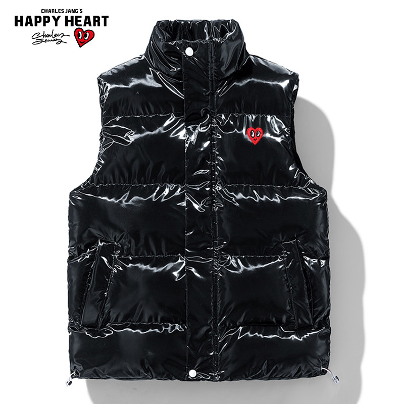 查尔斯桃心 亮面棉马甲男2026年秋冬季立领坎肩背心保暖情侣外套,男装,常规马甲,淘宝优惠券,粉丝福利购,淘宝优惠卷