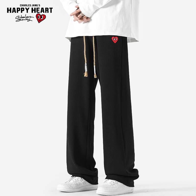 查尔斯桃心爱心休闲裤