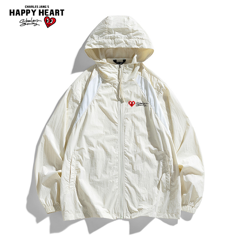 查尔斯桃心连帽防晒衣UPF50+