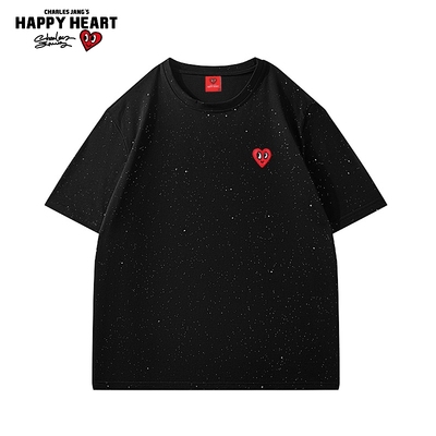 查尔斯桃心短袖青少年