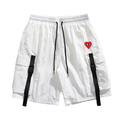 查尔斯桃心爱心休闲短裤