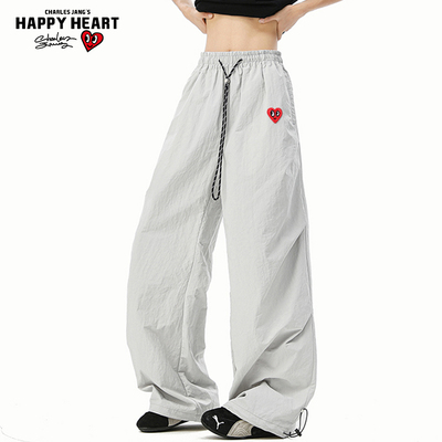 查尔斯桃心户外速干褶皱伞兵裤