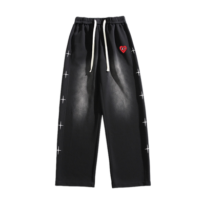 查尔斯桃心爱心休闲裤