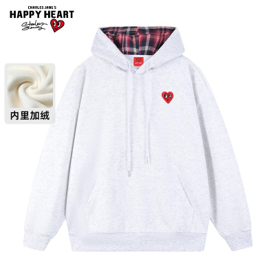 查尔斯桃心爱心连帽卫衣