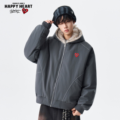 查尔斯桃心90白鸭绒座山雕羽绒服