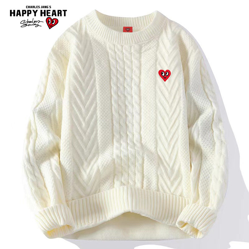 查尔斯桃心)加绒毛衣保暖