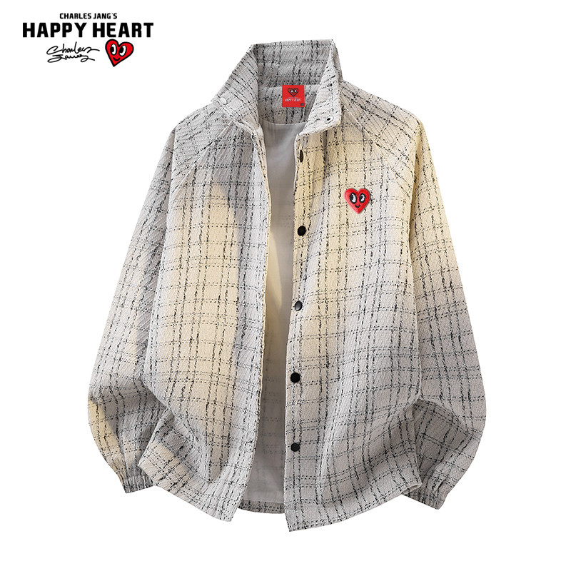 查尔斯桃心 美式复古小香风立领夹克外套男女春秋季休闲百搭情侣,男装,夹克,淘宝优惠券,粉丝福利购,淘宝优惠卷