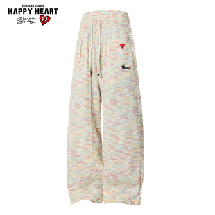 日常百搭情侣长卫裤 查尔斯桃心休闲裤 直筒宽松运动裤 新款 男春秋季