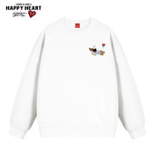 查尔斯桃心 情侣 圆领宽松休闲长袖 美式 腊肠狗印花卫衣男女春秋季