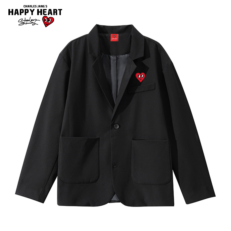 查尔斯桃心爱心休闲西服