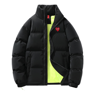 查尔斯桃心 立领羽绒服男冬季加厚90绒宽松保暖2025新款冬装外套