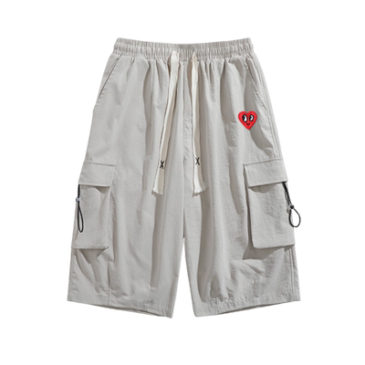 查尔斯桃心爱心休闲短裤