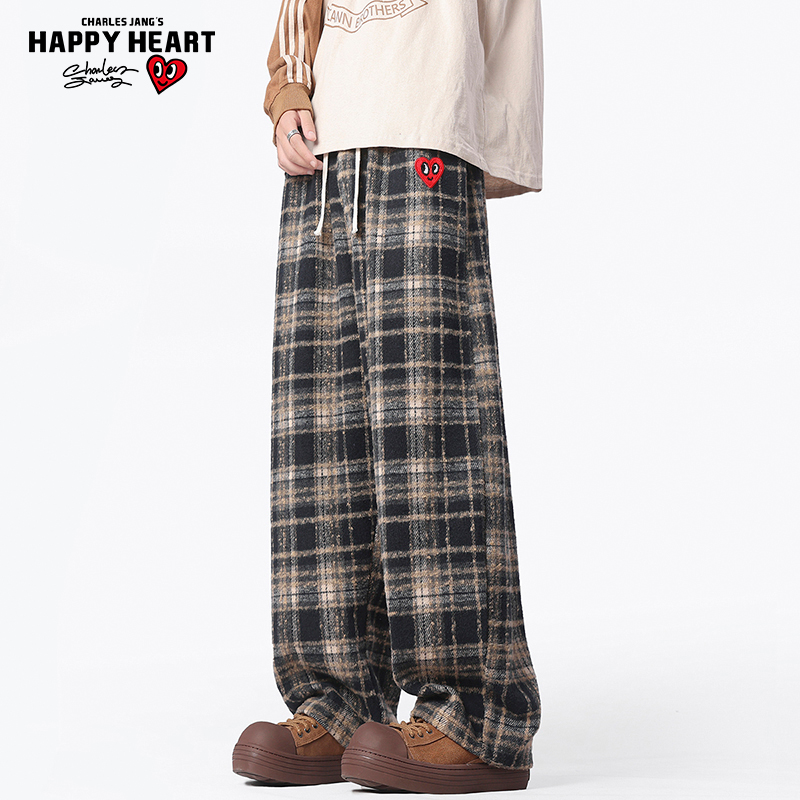 查尔斯桃心爱心休闲裤