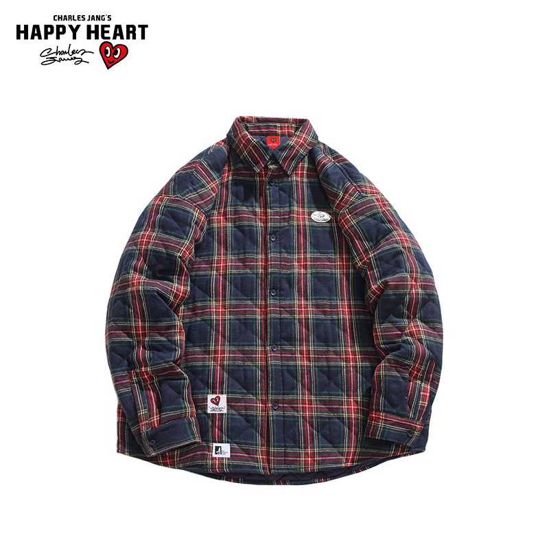 【可内可外】查尔斯桃心夹棉衬衫