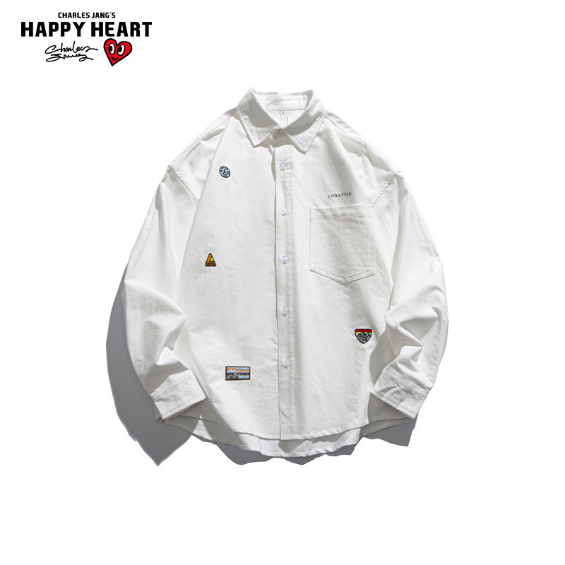 CHARLES JANG'S HAPPY HEART/查尔斯桃心秋冬新款纯棉刺绣衬衫高性价比高么？