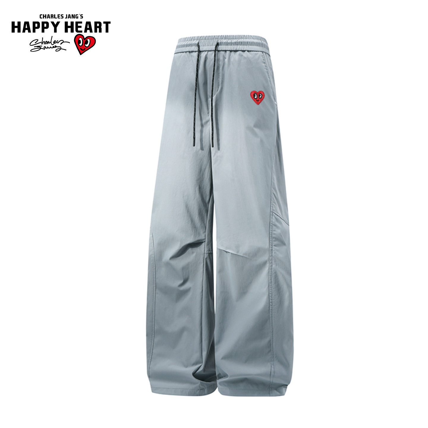 查尔斯桃心美式裤子男女春秋季新款宽松直筒透气褶皱垂感休闲长裤,男装,休闲裤,淘宝优惠券,粉丝福利购,淘宝优惠卷