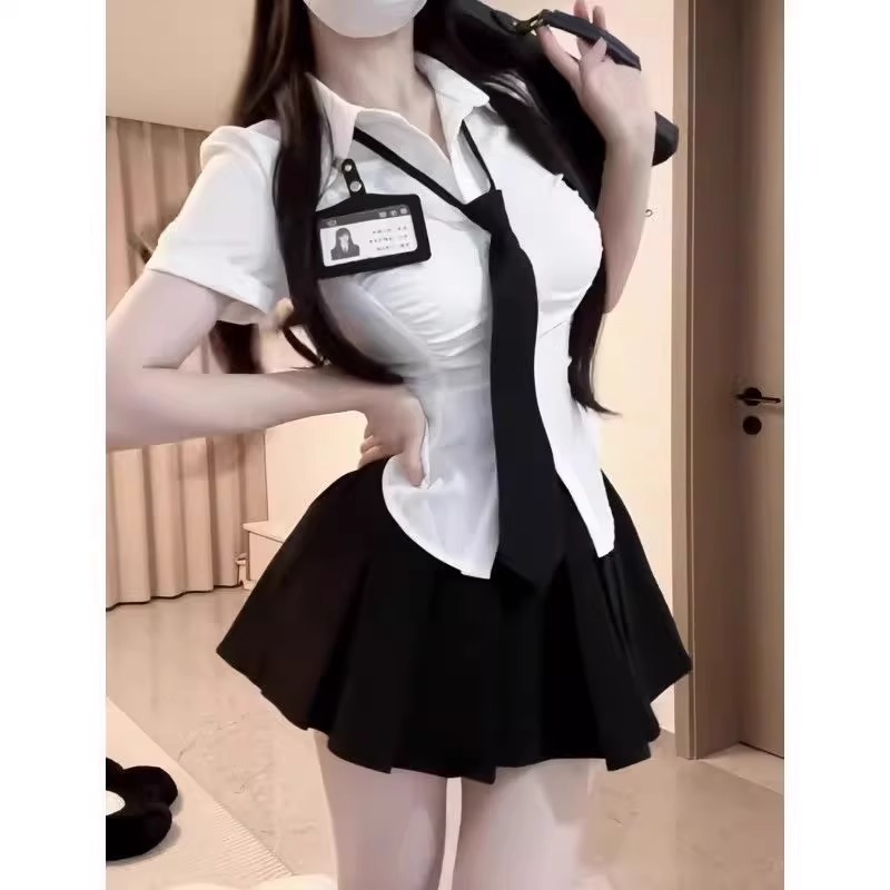 纯欲风法式辣妹JK制服套装