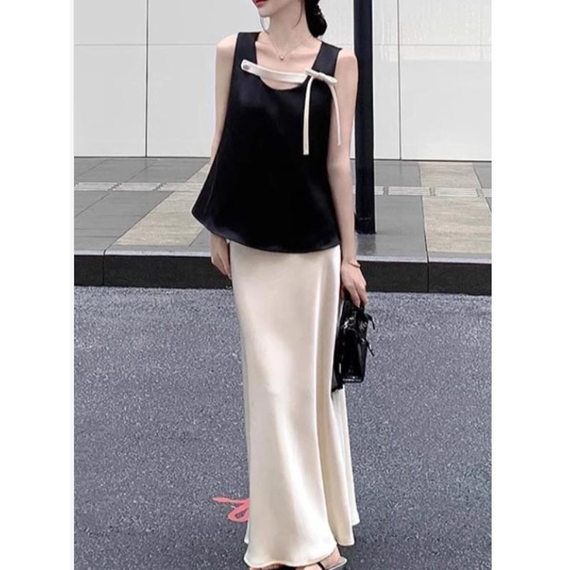 缎面吊带半裙套装女夏季季2025新款今年流行爆款高级感设计感小众