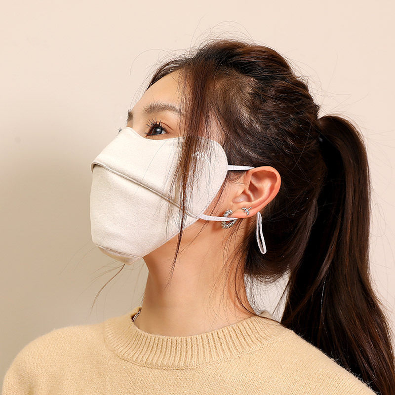 保暖口罩冬季女高颜值面罩图片