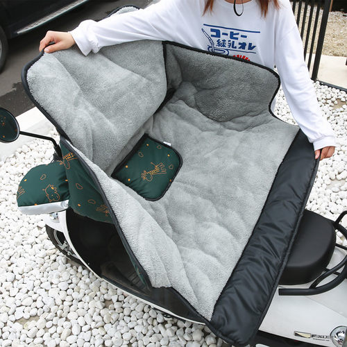 保暖通用电动车挡风被冬季加绒