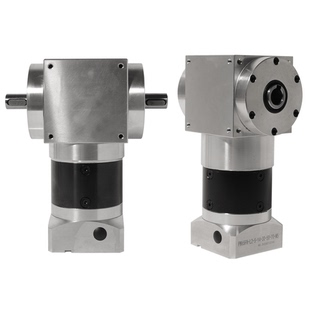 精密T型双出轴孔输出步进伺服电机换向器直角转向90度行星减速机