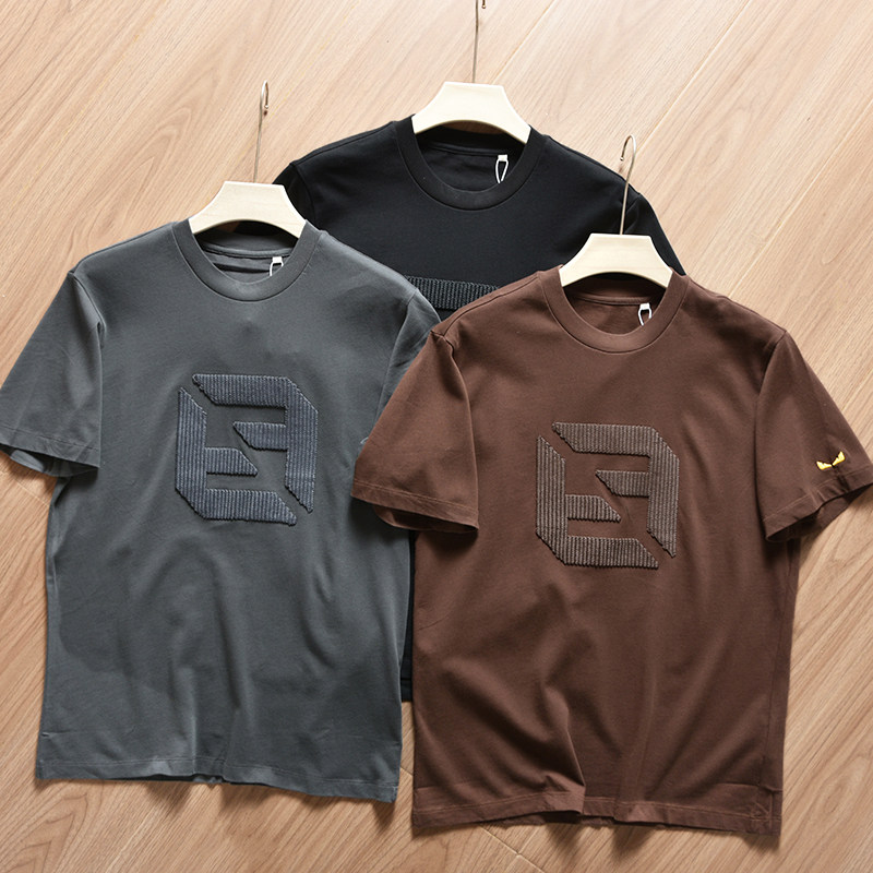 【意式轻奢！80支液氨丝光匹马棉】恶魔之眼男士夏季宽松刺绣短袖