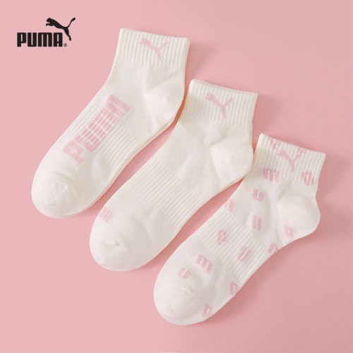 PUMA彪马新款定制女士中筒袜3双