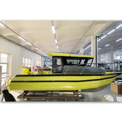 专业铝合金钓鱼艇钓鱼船国内有证书可上牌四类游艇快艇7.5米铝船