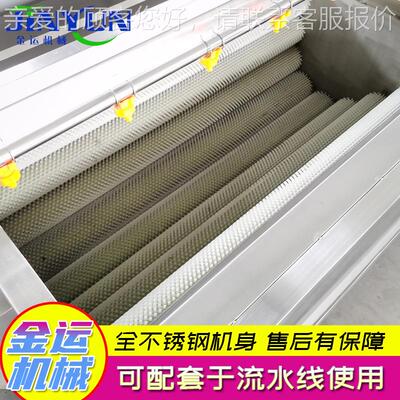 厂家供应 YFN扇清参洗贝设备 贝类海毛辊洗机 不锈钢毛刷清洗清设
