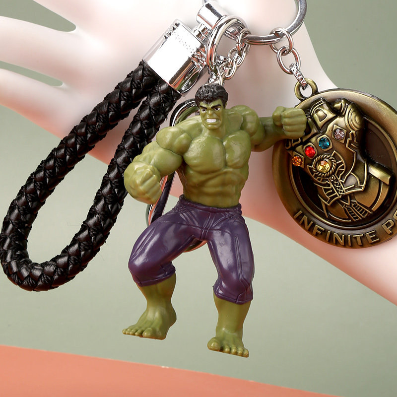 绿巨人钥匙扣反浩克钥匙链复仇者联盟书包背包挂件男生日礼物创意