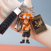 海贼王艾斯钥匙扣路飞航海王动漫礼物书包挂件高端个性 礼品车挂饰
