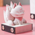 3D纸雕九灵立体便签本国风艺术品