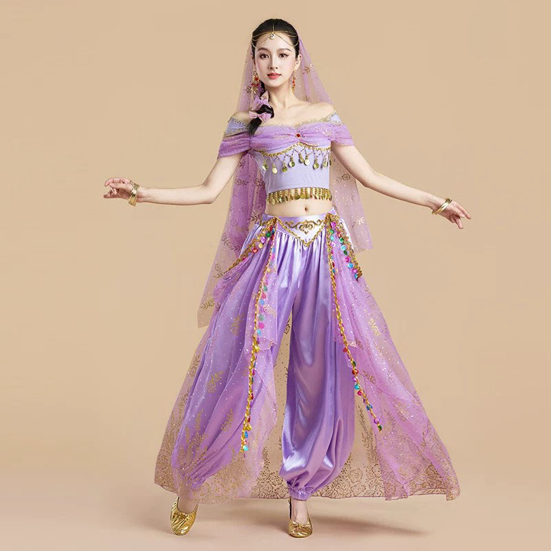 万圣节27印度舞女成人表演套装异域风情演出服新款阿拉丁茉莉公主