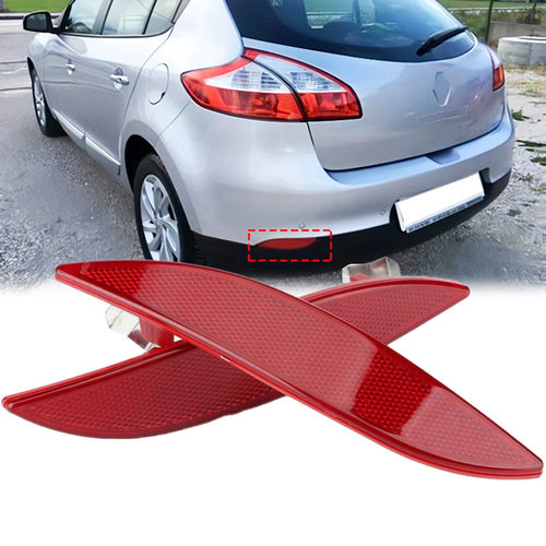 一对适用雷诺梅甘娜MK3 08-13款汽车后保险杠反光灯片265650004R