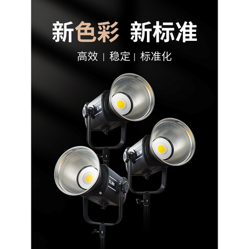 闽锐 摄影器材补光灯 网红直播美颜灯 视频拍照300w常亮灯 气氛灯