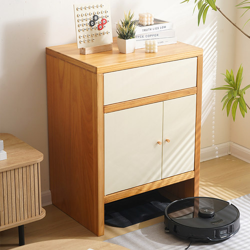 扫地机器人置物架扫地机基站收纳柜边几鱼缸架底座