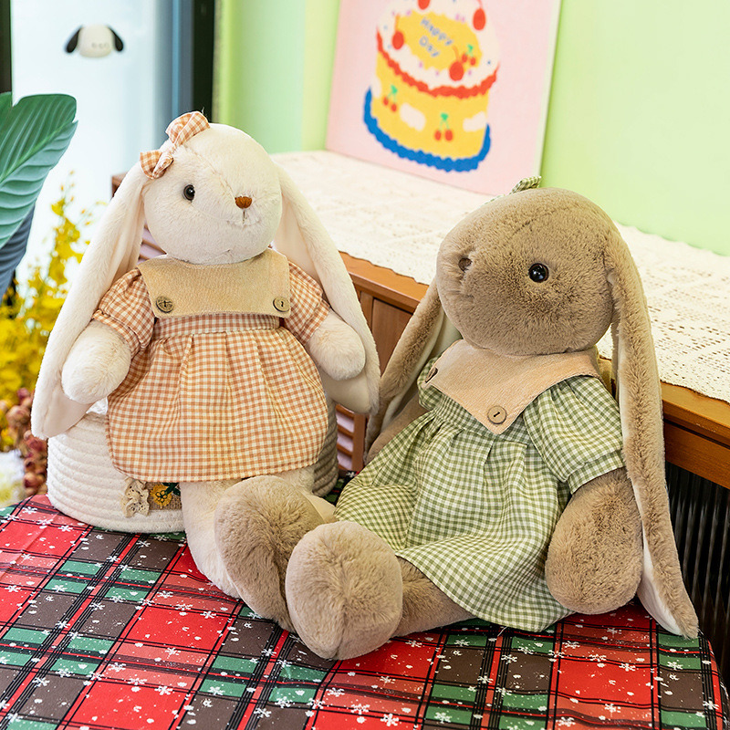 正版抱抱宝贝百合兔子毛绒玩具安抚公仔儿童睡觉抱枕玩偶女孩柔软