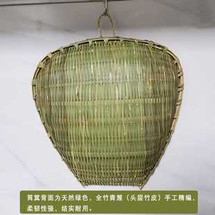 竹筲箕农家竹编制品青篾簸箕竹筛子洗菜沥水沥米竹篮火锅饭店家用