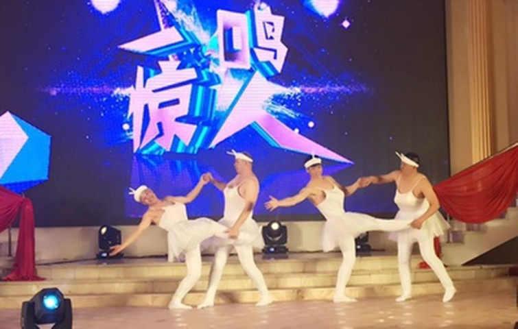 四小天鹅芭蕾舞裙演出服装男女成人黑白天鹅湖年会舞蹈裙小人舞