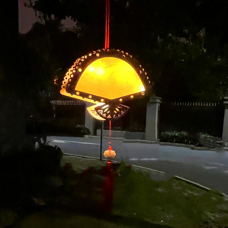 儿童创意手绘空白灯笼diy材料 手工自制传统宫灯手提发光古风花灯