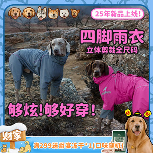 防水宠物四脚雨衣户外遛狗出行下雨天BD 夏季 BlackDoggy 25年新品