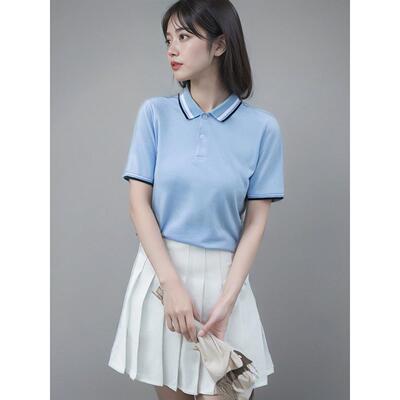 幼儿园教师制服夏季短袖Polo衫上衣工作服主办幼儿园教师工作服教