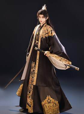 影视独孤天下古装秦汉皇帝龙袍魏晋大臣王爷服男武侠剑客汉服套装